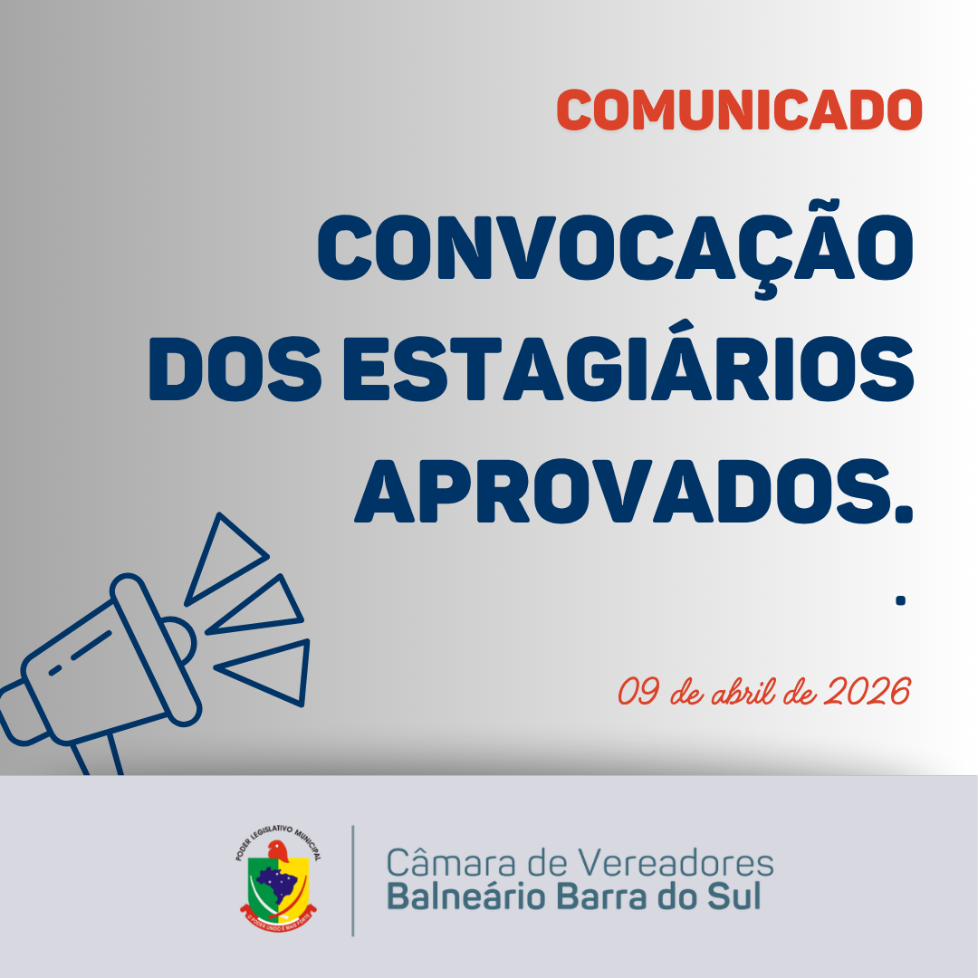Convocação dos estagiários aprovados